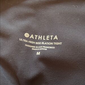 Athleta Black Elation High Rise Leggings